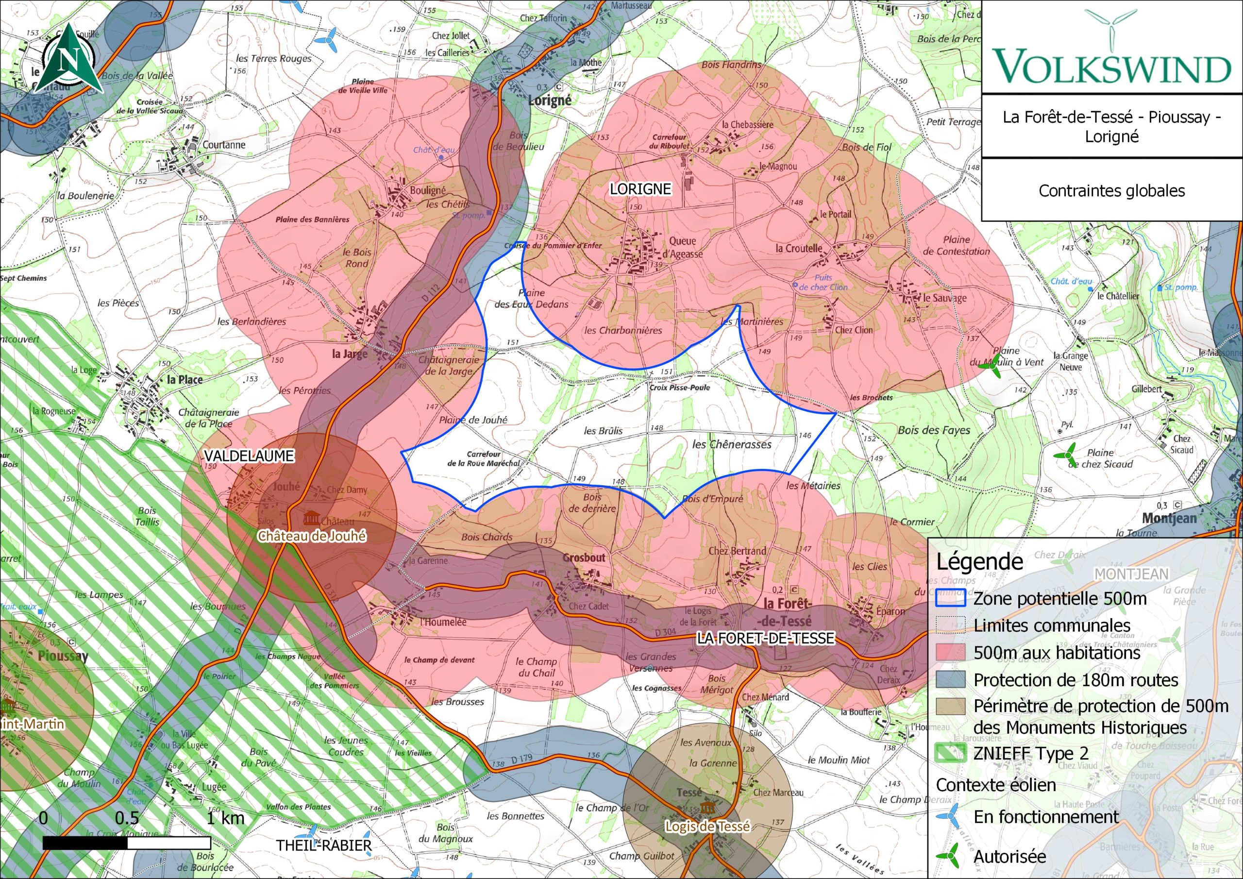 carte des contraintes